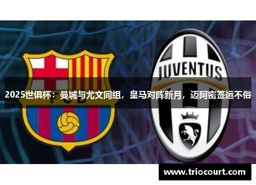 2025世俱杯：曼城与尤文同组，皇马对阵新月，迈阿密签运不俗